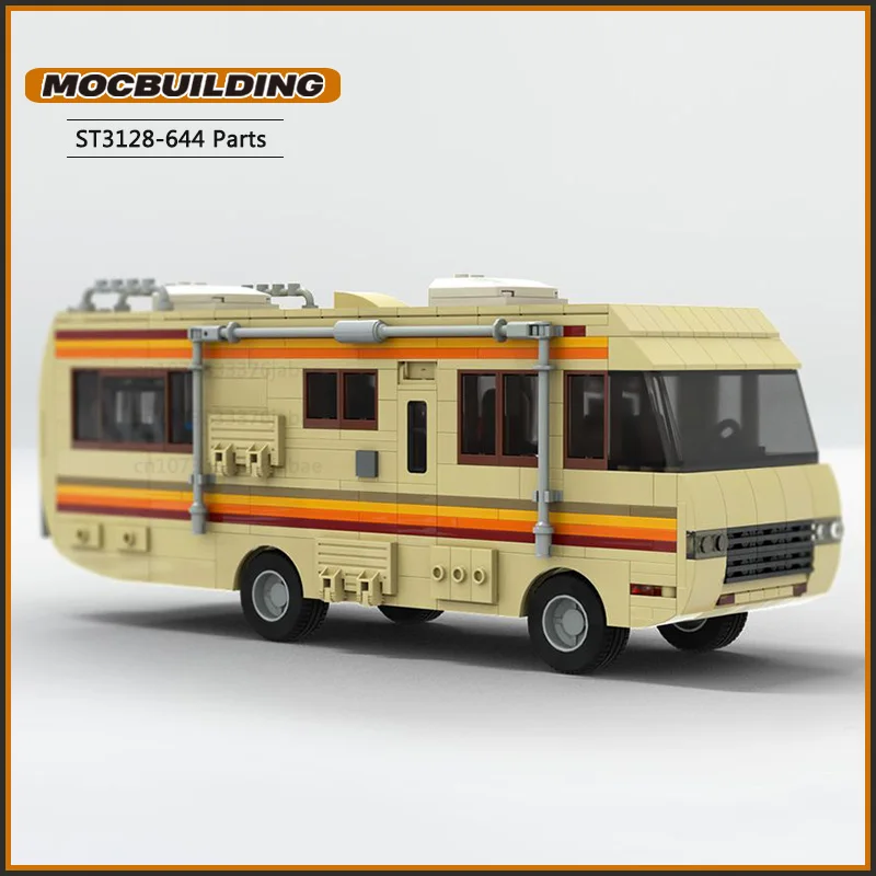 Breaking Movie City Car Moc Building Blocks Bad RV Technology Bricks Creative Touring Car Display Collection Toys Gifts