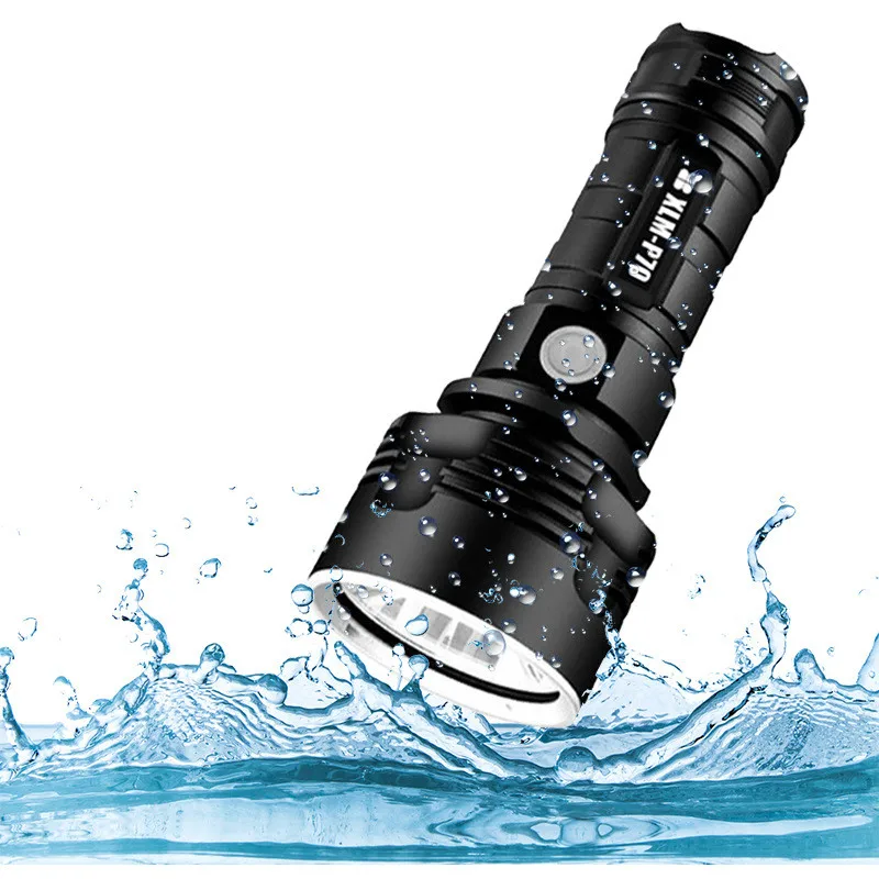 Nuovo Led P70 Potente torcia LED ricaricabile USB Torcia tattica Lampada impermeabile Lanterna ultra luminosa da campeggio Dropshipping