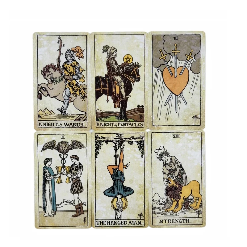Cartas de Tarot Vintage The Rider, una nueva baraja de 78 con libro de papel, edición de adivinación en inglés, juegos Borad