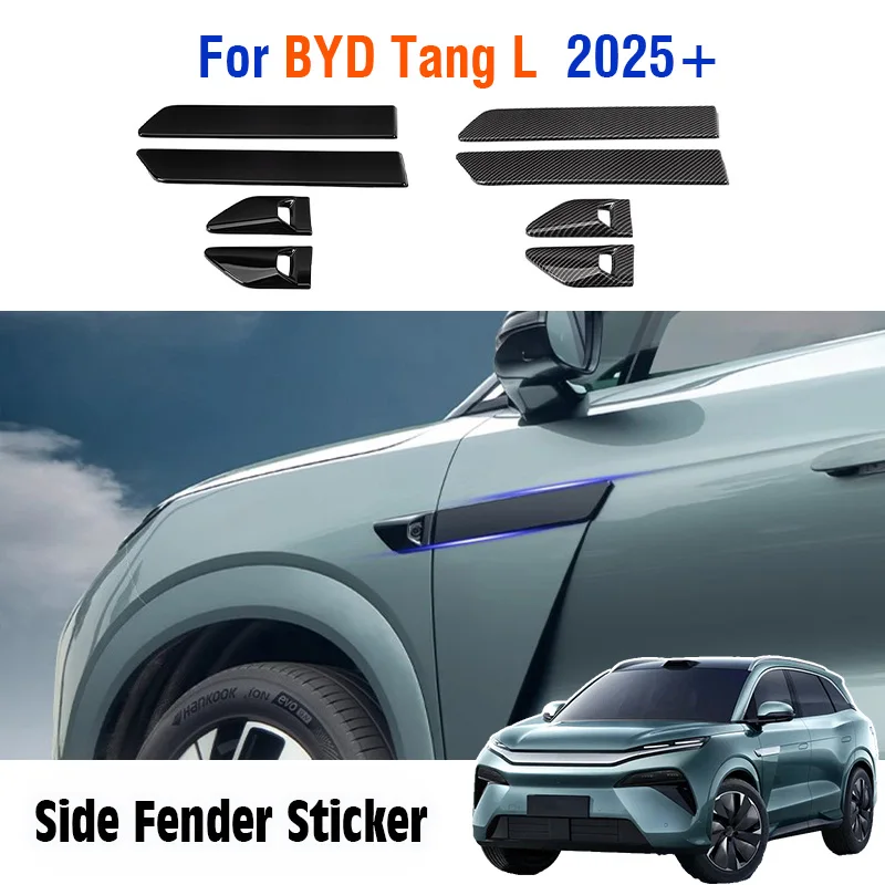 

For BYD Tang L 2025 2026 Car Body Side Camera Indicator Protection Cover Fender Sticker decorative frame Auto Accessories Kit