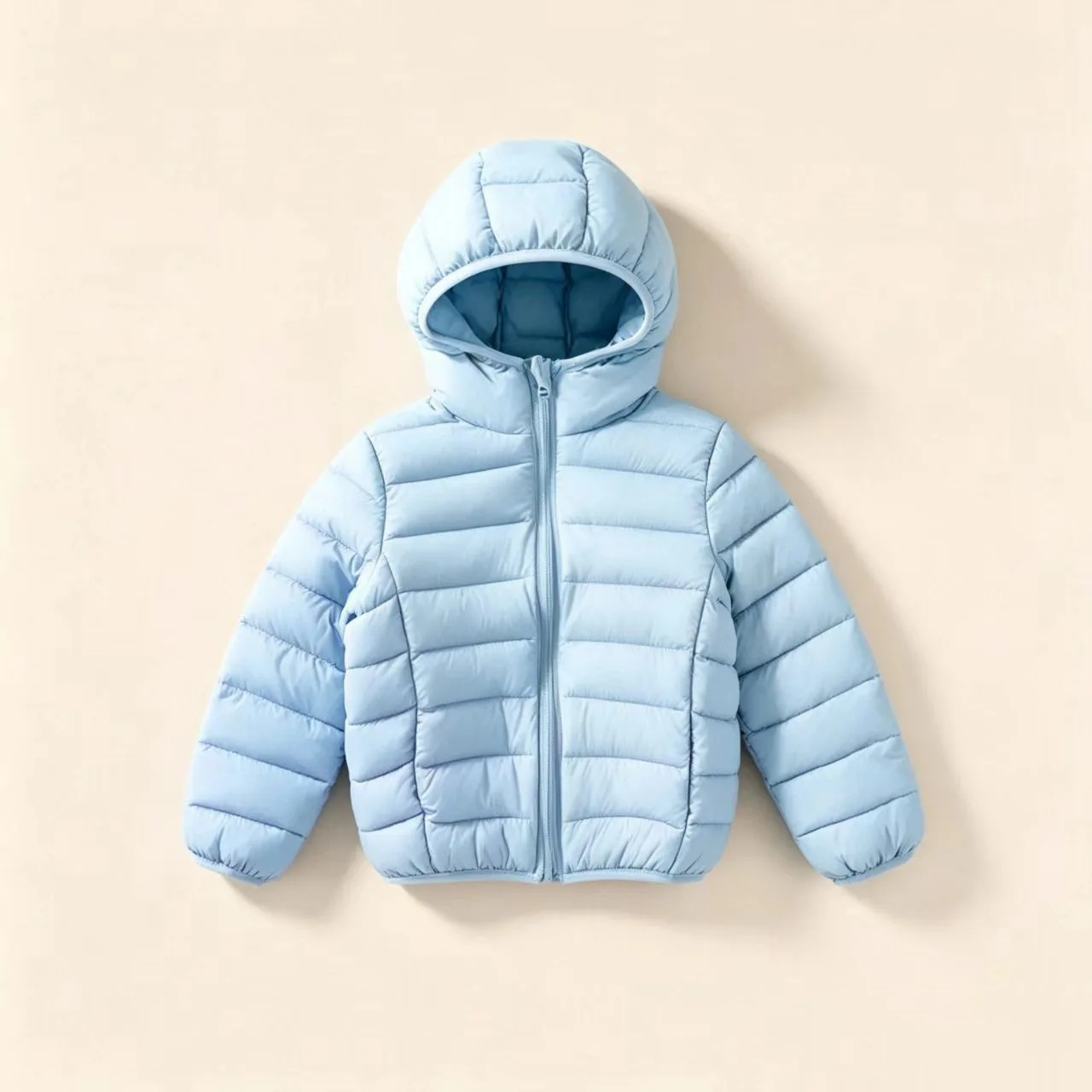 Kids Lightweight Hooded Puffer Jacket Ultralight Windproof Winter Warm Coat Boys Girls Windproof Outerwear School Daily Wear