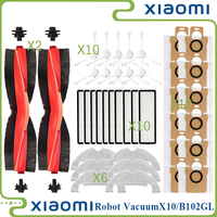 For Xiaomi Robot Vacuum X10 Replacement Spare Parts Accessories Main Side Brush Hepa Filter Mop Cloth Dust Bag