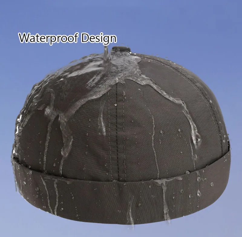 Gorro sin ala de secado rápido de verano, gorro ligero para uso diario, gorro de malla, gorro Docker, gorro con puños enrollados de marinero, gorro informal de Hip Hop