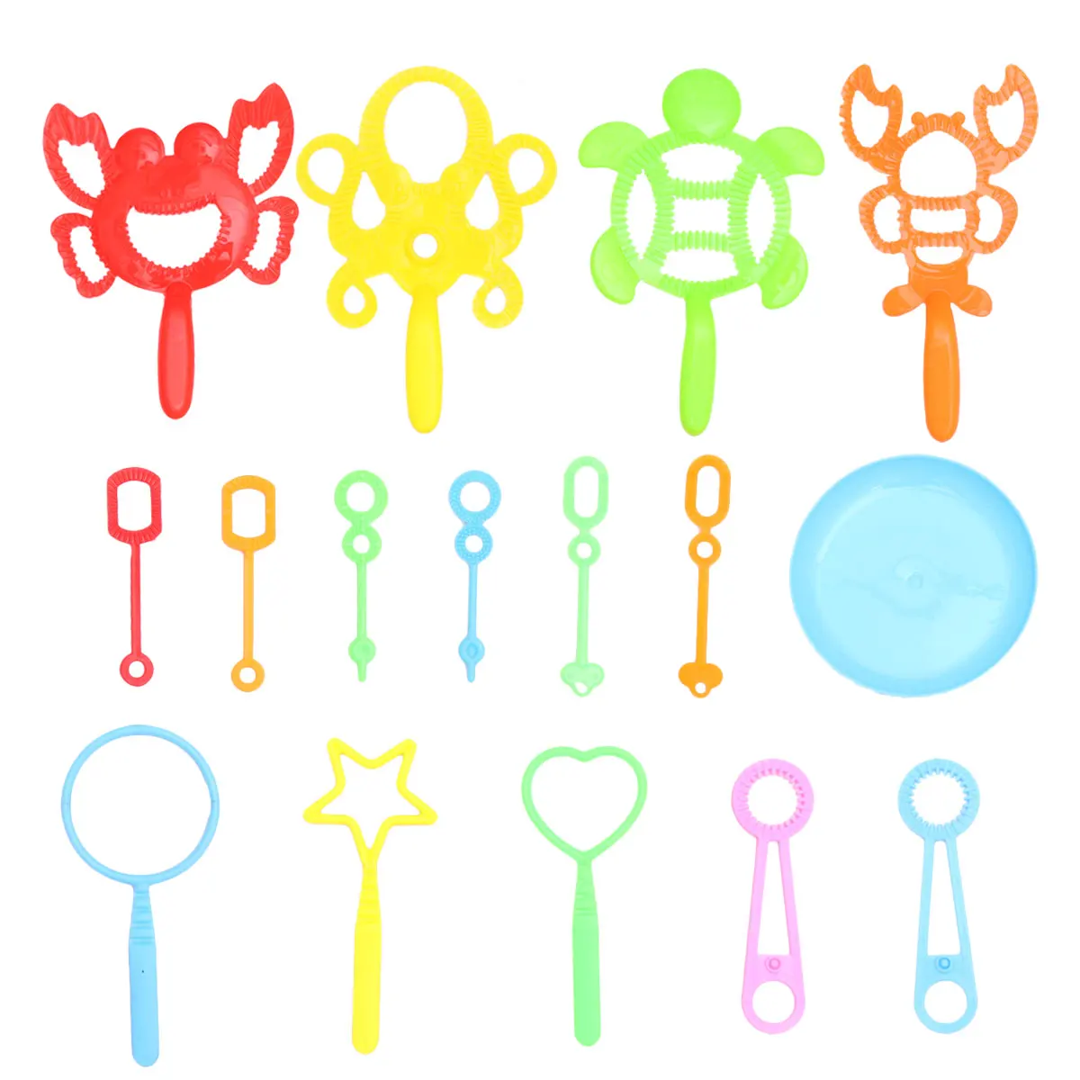 16 個バブルスティックセット子供のおもちゃ軽量アクセサリー泡を吹く夏の屋外活動カニの形