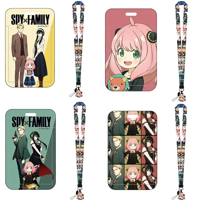 Anime lanyard card ID Badge Holder Keychain Pass Gym Mobile Kids Key Holder Key Rings Gifts