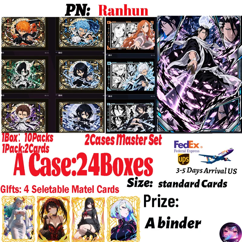 Wholesale Bleach Bankai Soul Ablaze Card Japanese Anime Character Collection Cards CCG Tendy Toys Birthday Gifts