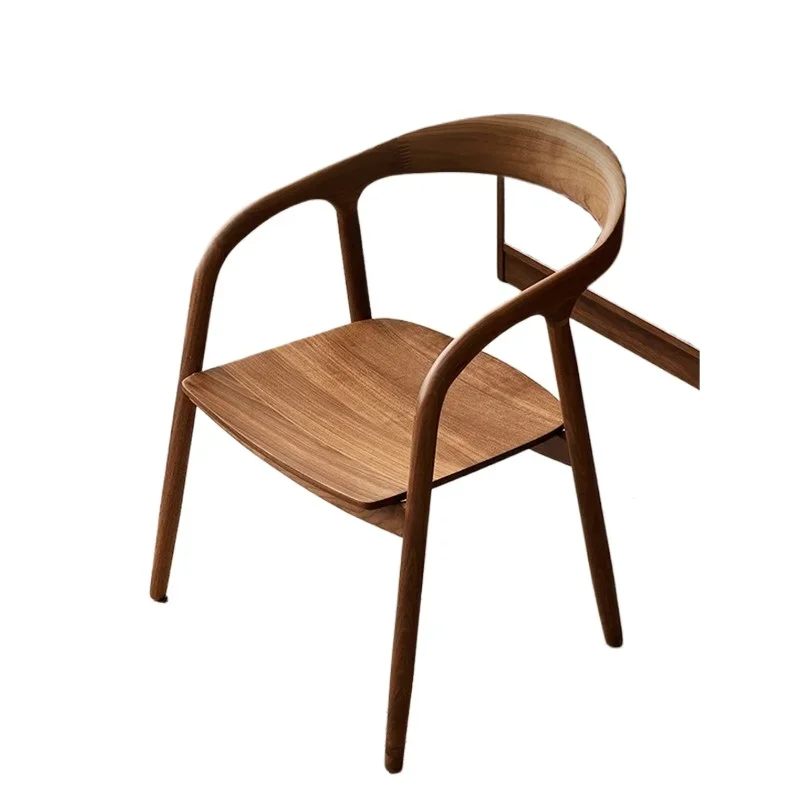 North American Black Walnut Dining Chair Solid Wood Japanese Shumet Armchair Master Chair Casual Book Desk Chair