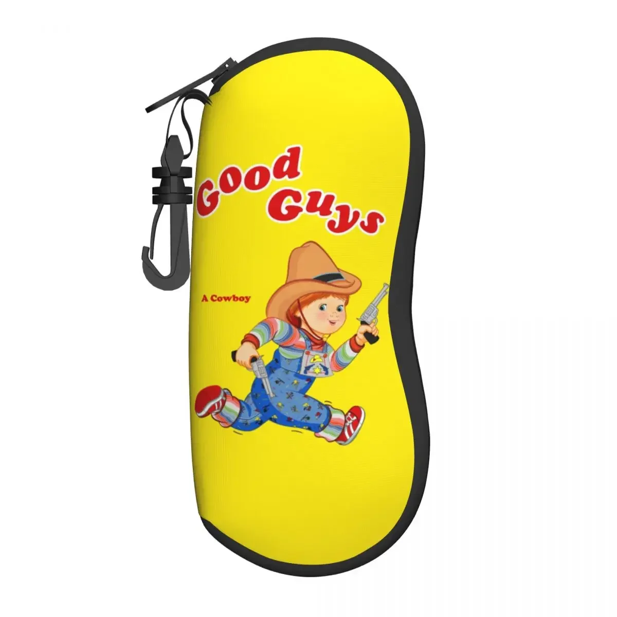 Good Guys Cowboy Shell Eyeglasses Case Men Women Cool Child's Play Chucky Glasses Case Sunglasses Box Pouch