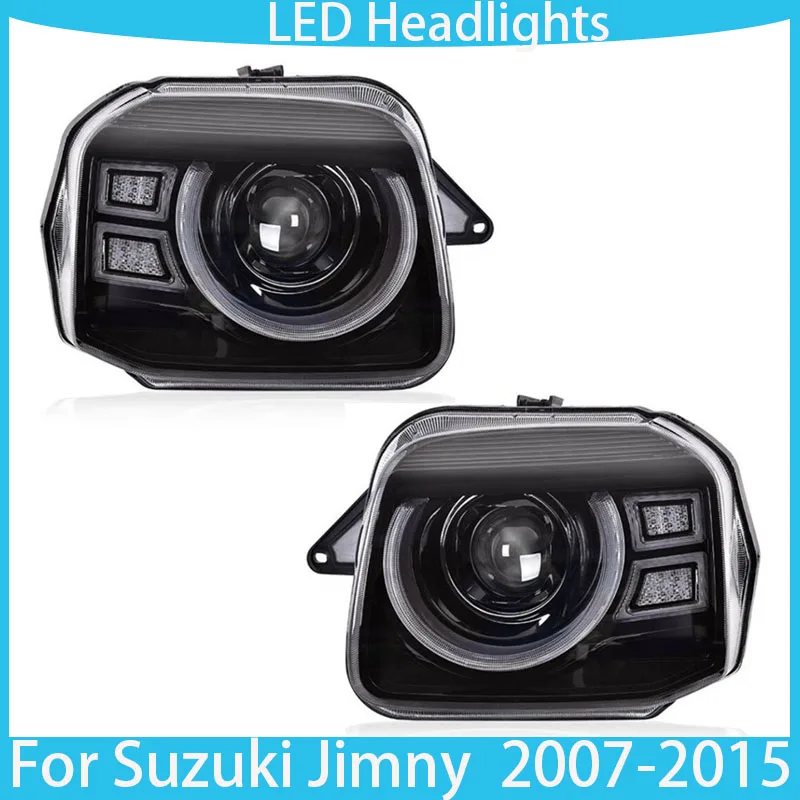 

car bumper headlamp for Suzuki Jimny headlight 2007~2015y LED DRL car Jimny daytime running light head light