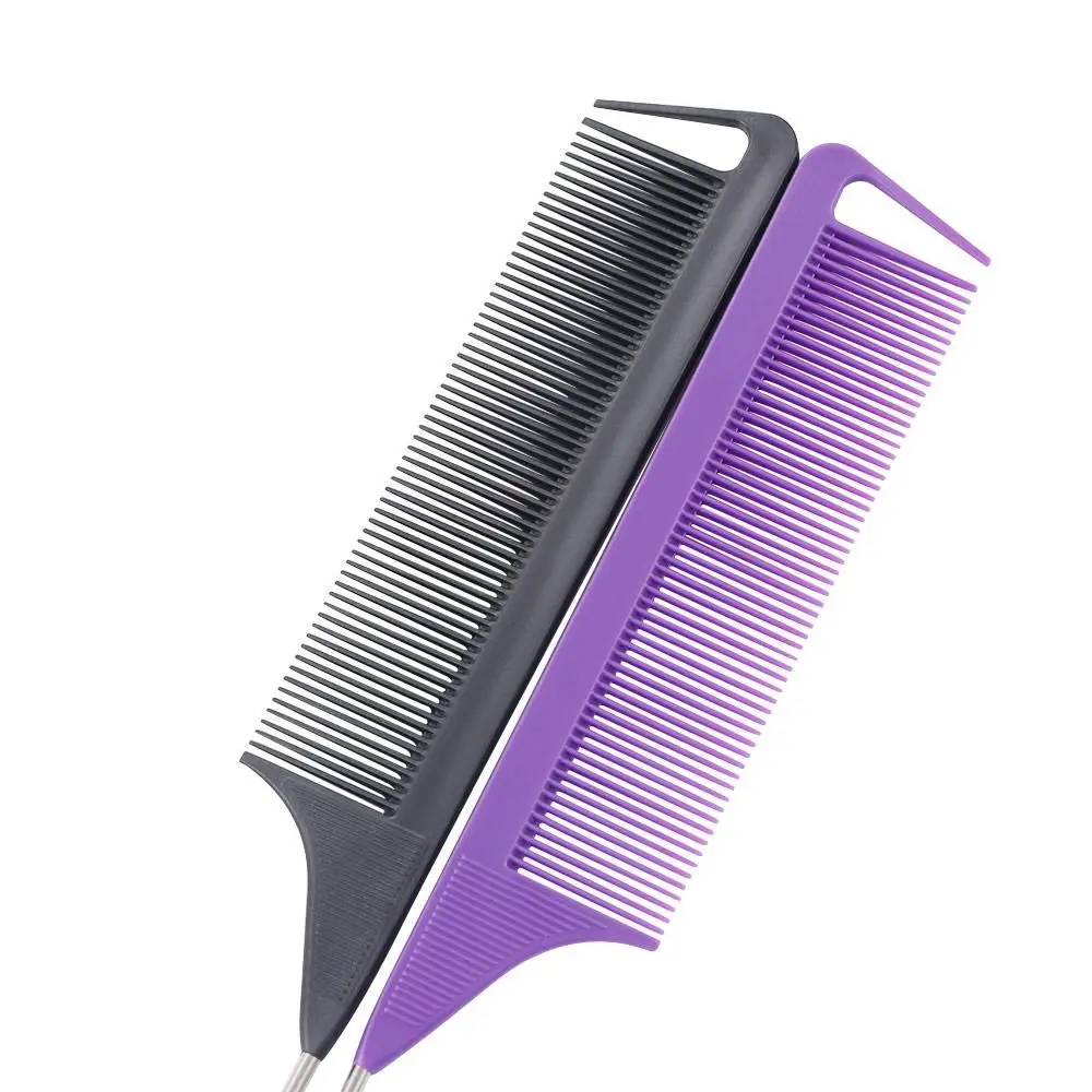 Profissional de dente fino cabeleireiro pino reto cauda pentes cabelo cauda pente escova de cabelo ferramenta estilo
