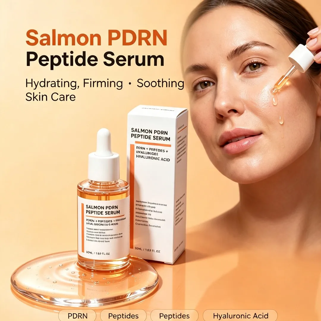 Salmon PDRN Copper Peptide Serum Facial Firming Moisturizing Lightweight Essence Hydrating Anti Aging Skin Care Rejuvenate