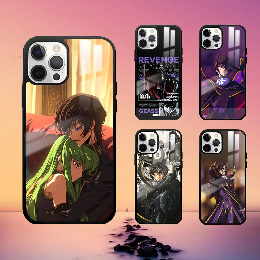 L-Lelouch L-Lamperouge Phone Case For iPhone 16 15 14 13 12 11 Pro Max Plus Mini Fashion High Quality mirror phone case