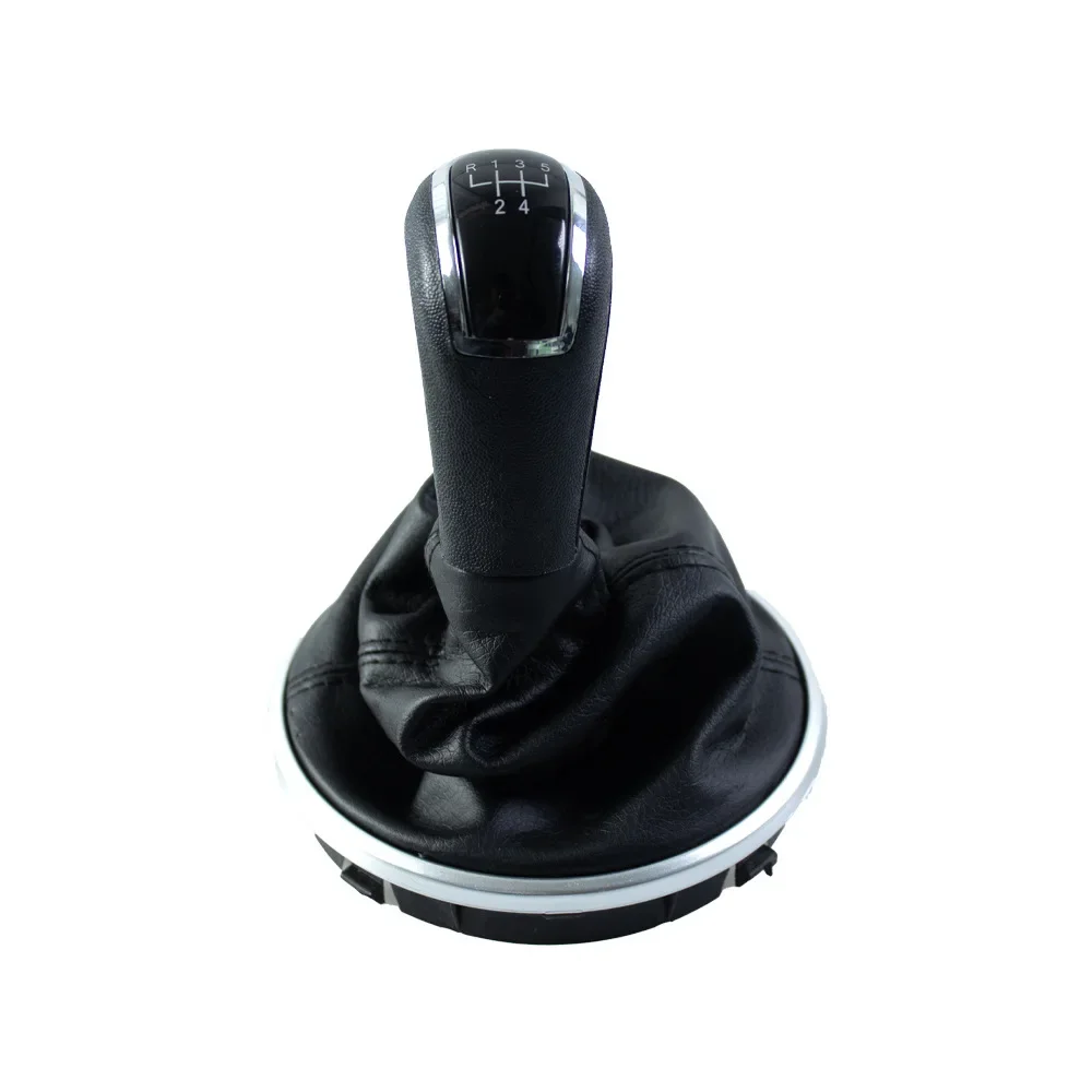 For Skoda Fabia 2 2007-2010/Roomster 2006-2010 New 5 Speed Gear Shift Knob with Leather Gaiter Boot Cover