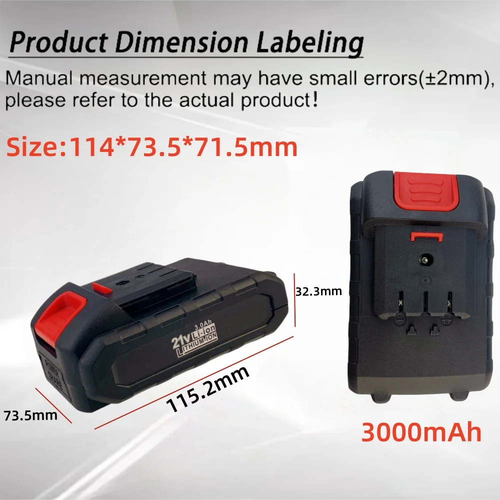 High-power 18650 Lithium-Ion battery pack 3000mAh 9000mAh for QuanYou 21V Cordless Drill Electric Screwdriver