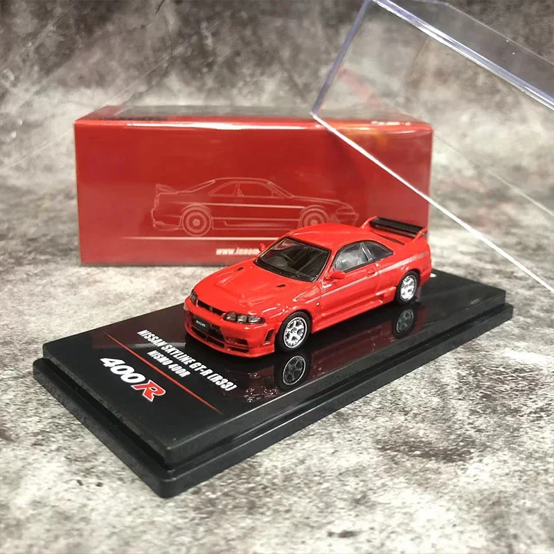 INNO 1:64 Model Car Skyline GT-R (R33) NISMO 400R Alloy Die-Cast Vehicle-Red