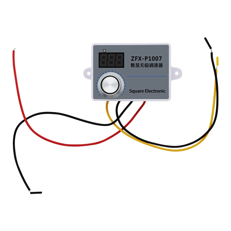 Imagem -05 - Regulador de Velocidade Ajustável Switchs Pwm Controlador de Velocidade Condicionador Display Digital Redutor do Motor 220v Zfx-p1007