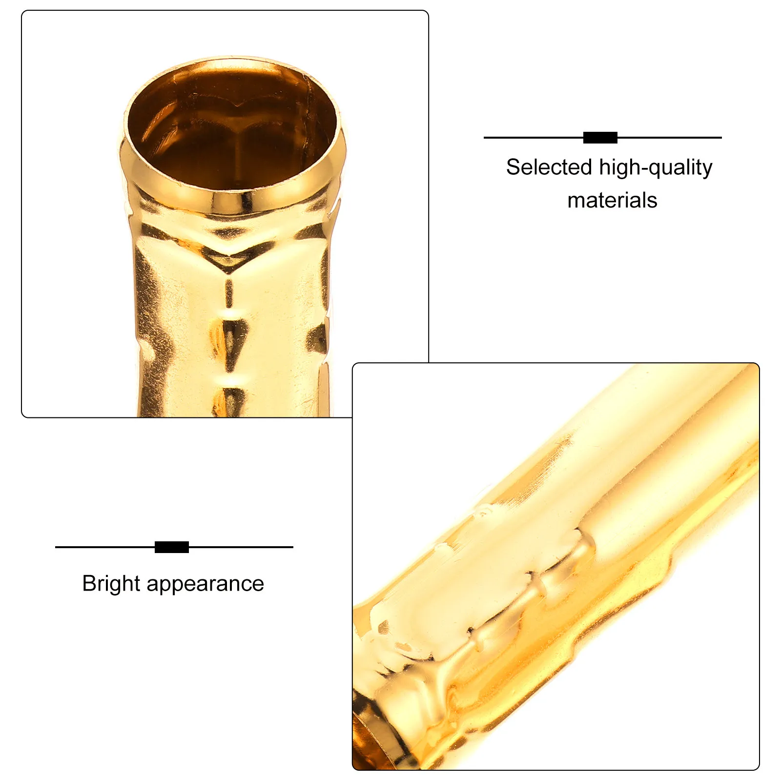 6Pcs Teardrop Design Tube Covers for European Crystal Chandelier E14 Lamp Holder Sleeve Iron Chandelier Base Cover