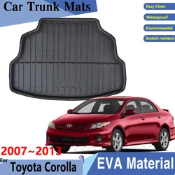 Car Trunk Mat For Toyota Corolla E140 E150 2007~2013 2008 2010 Auto Resistant To Dirt Trunk Rear Easy Clean Pads Car Accessories