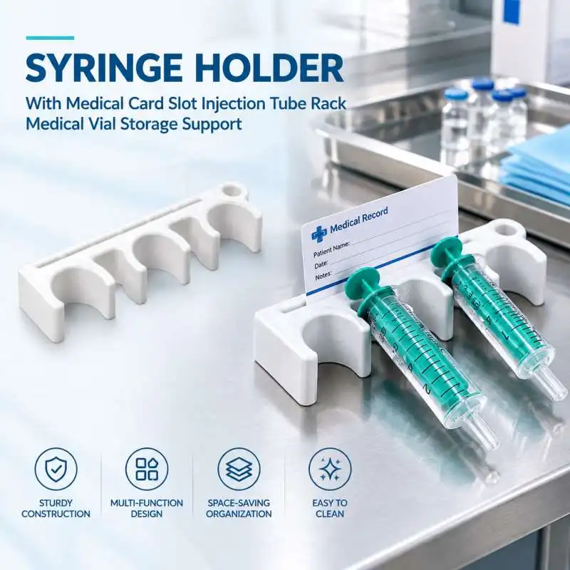 Medical Card Slot Syringe Stand Injection Tool Holder Clinic Syringe Storage Bracket