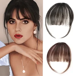 Synthetic Age reducing wig with naturally fluffy air bangs straight bangs Manga bangs fake bangs Daily wear