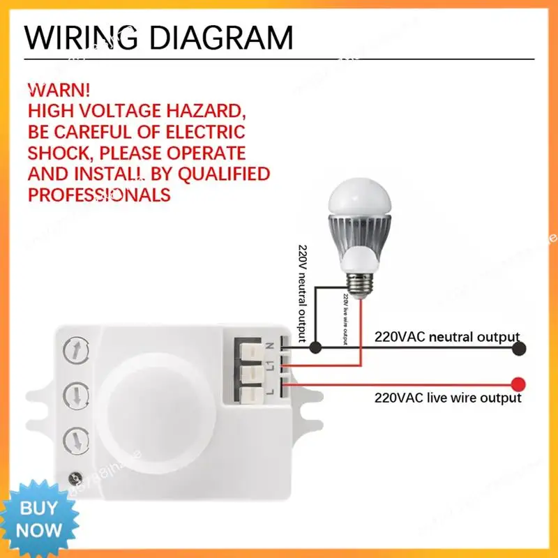 

A10R 5,8G микроволновый индукционный переключатель 220 В интеллектуальное энергосберегающее управление микроволновый радарный датчик прочный