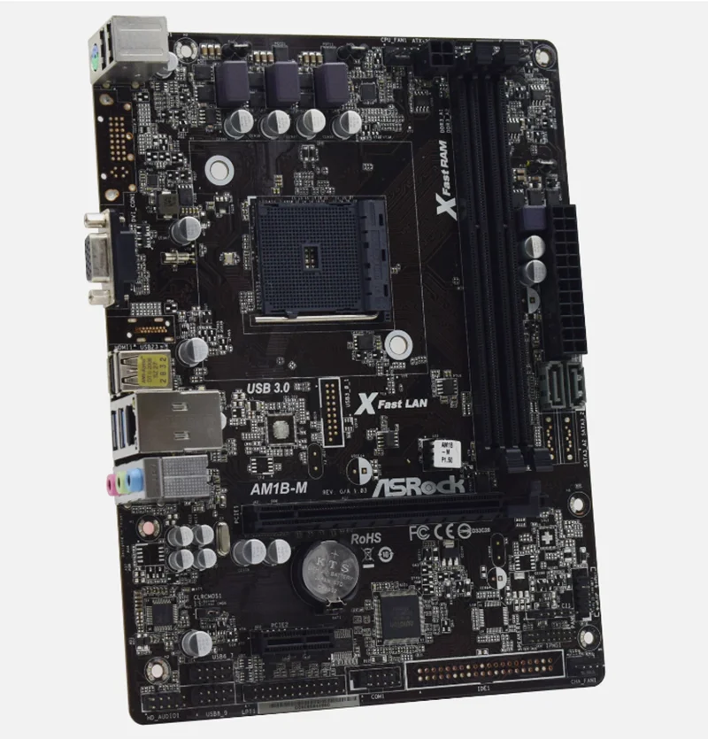 ASRock AM1B-M Motherboard M-ATX AMD Socket AM1 DDR3 32GB SATA3 Audio VGA for Athlon/Sempron