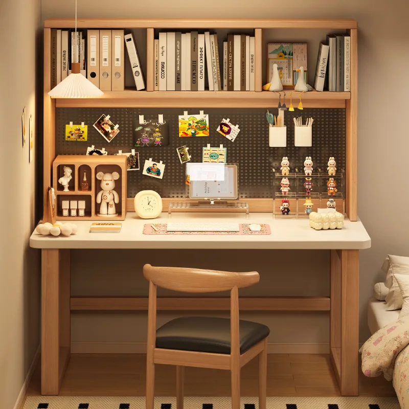 Computer Desk Bookshelf Home Student Study Writing Table Bedroom Small Apartment Hole Board Computer Table Office Furniture