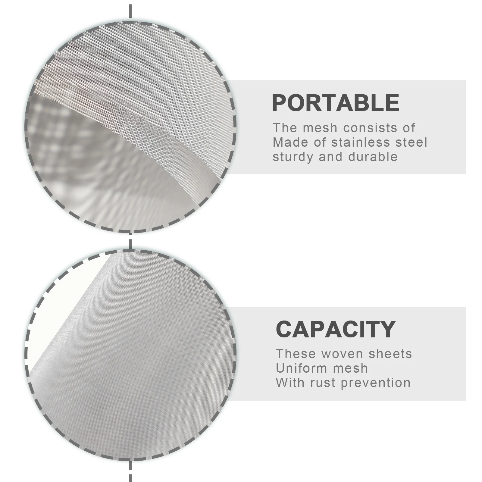 

Stainless Steel Woven Wire Sheet Rustproof Corrosion Resistant Durable For Home Garden Industrial Use Proofing Weep Hole Mesh