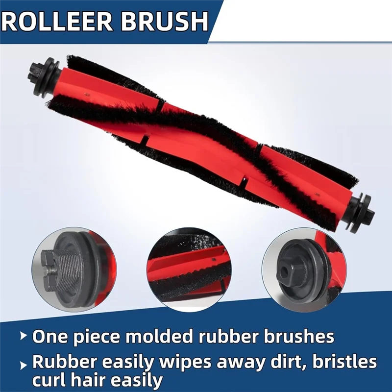 N98R Replacement Parts Accessories Kit For Roborock Q5 Q5+ Robot Vacuum, Main Brush Side Brush Hepa Filters Vacuum Bags