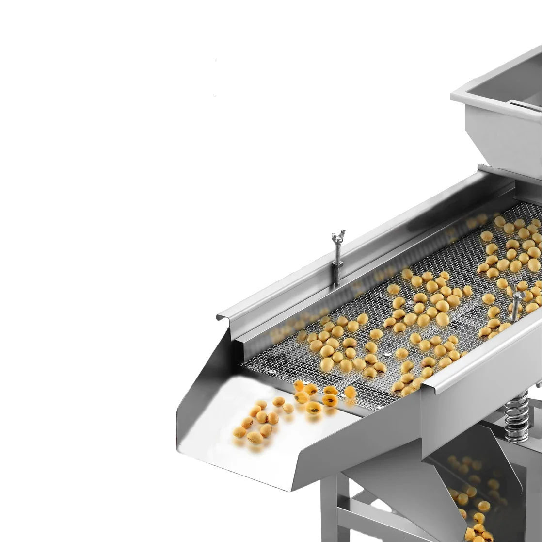 Fully Automatic Food Grade Stainless Steel Rectangular Linear Vibrating Screen for Rice Separator