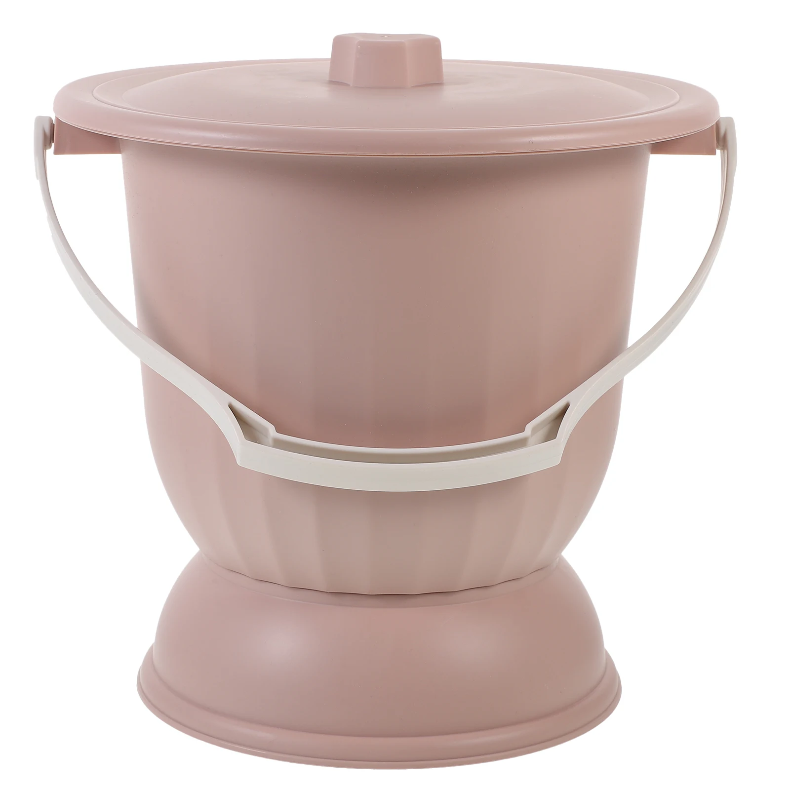 

Portable Toilet Urine Bucket Plastic Chamber Pot Night Potty Bucket Lid Home Bedpan Reusable NonSlip Bottom PP