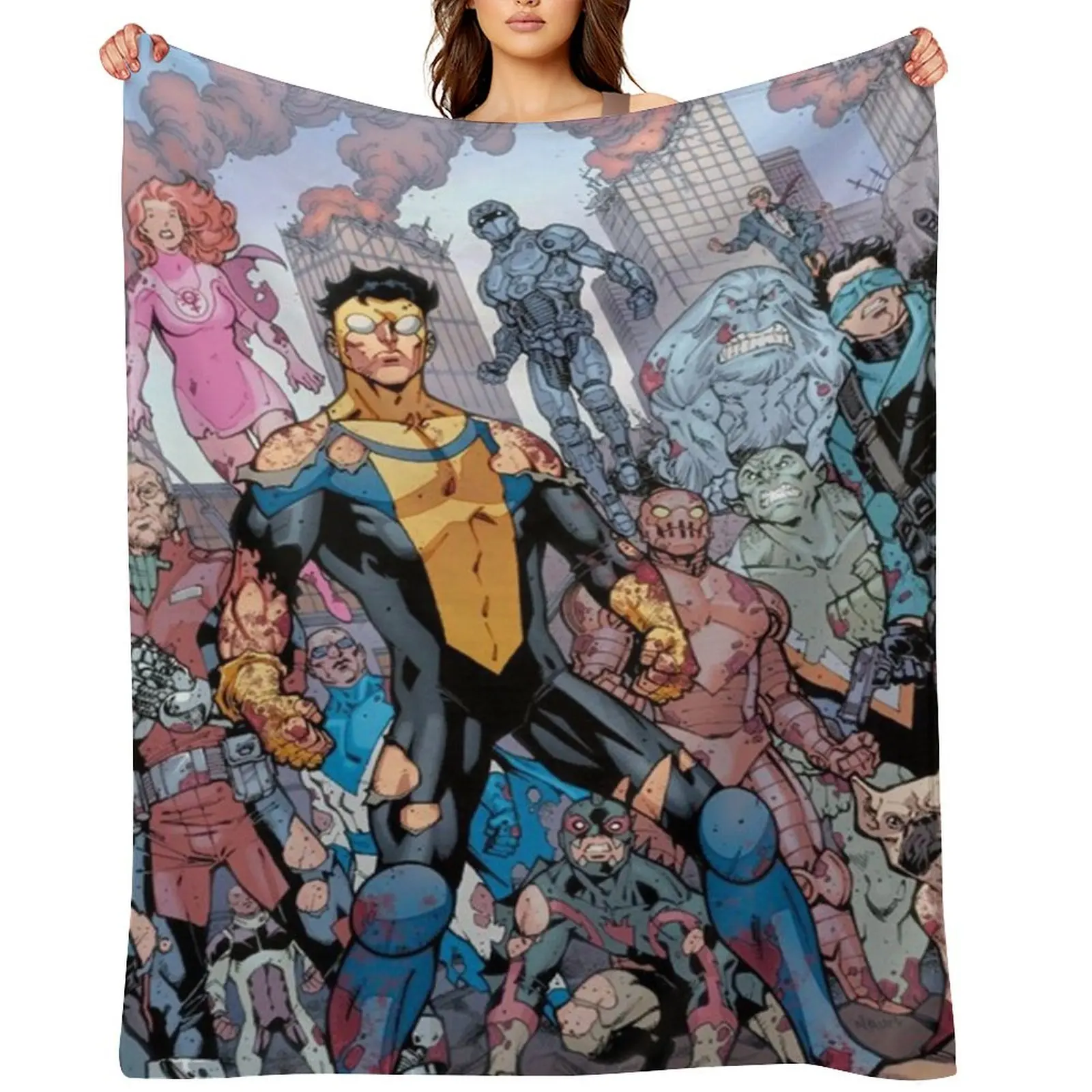 

Invincible Throw Blanket Beautifuls Quilt Luxury Stuffeds Blankets