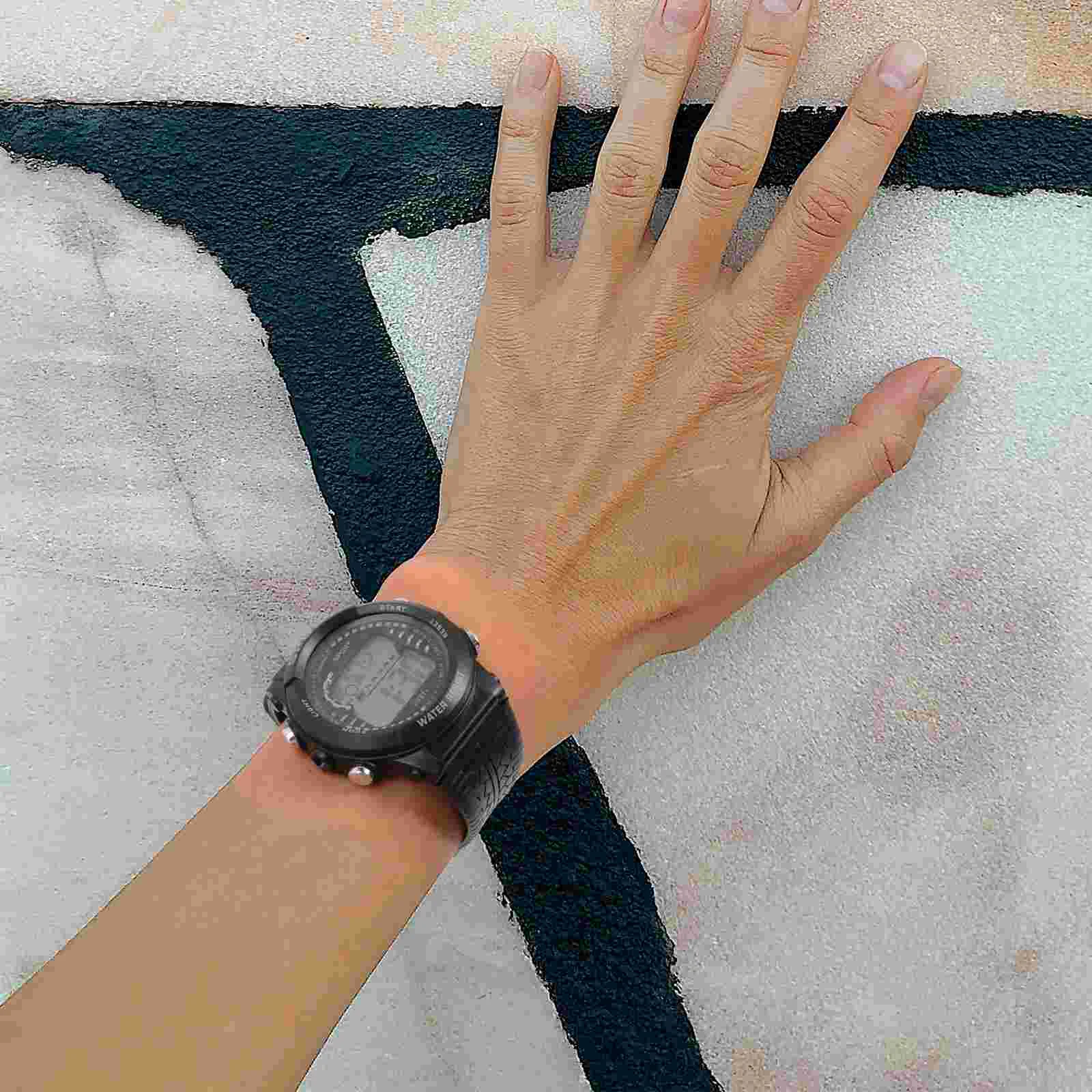 Sports Watch Watches for Men Digital Number Men's LED Stainless Steel Multi-function Child