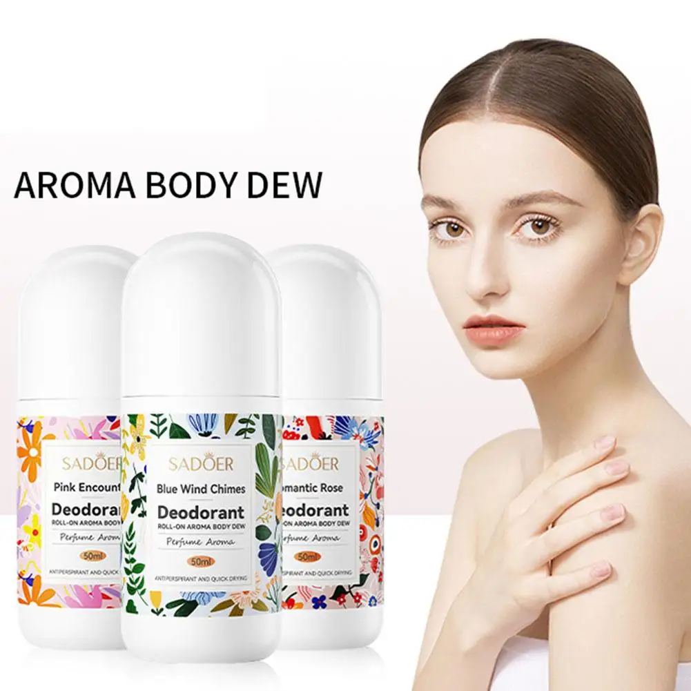 50ml Roll-on Body Deodorant Deodorant Women Men Aluminum Free Underarm Sweat Removing Body Party Enhance And Release Your Charm