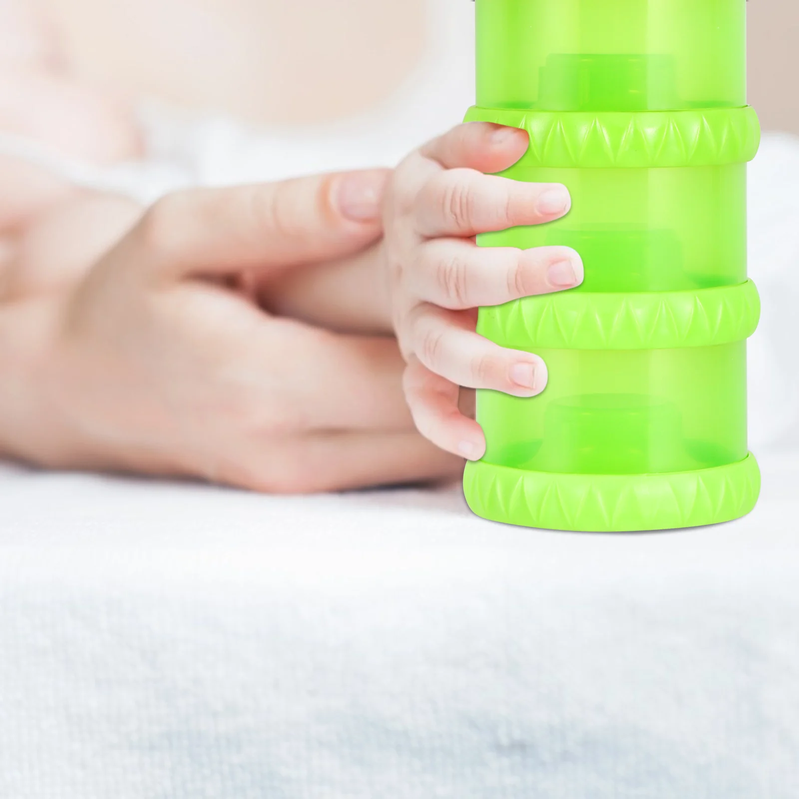 Organizador de leche en polvo para niños, caja de almacenamiento de leche en polvo desmontable de tres capas, contenedor de viaje portátil apilable para exteriores, 1 Uds.