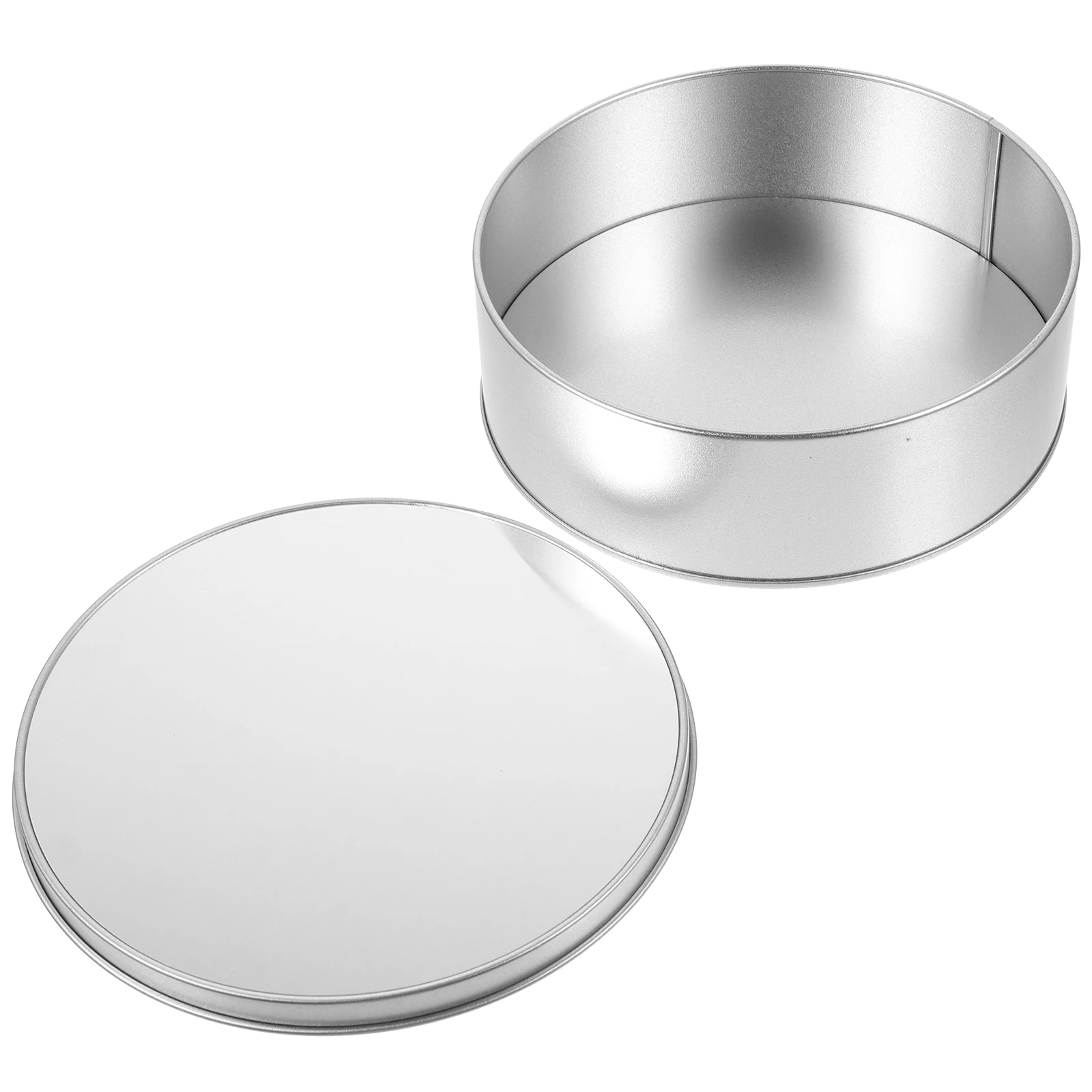 

Round Metal Gift Candy Container Cookie Storage Party Favors Sublimation Tin Box Airtight Sweets Packaging Wedding Decorative
