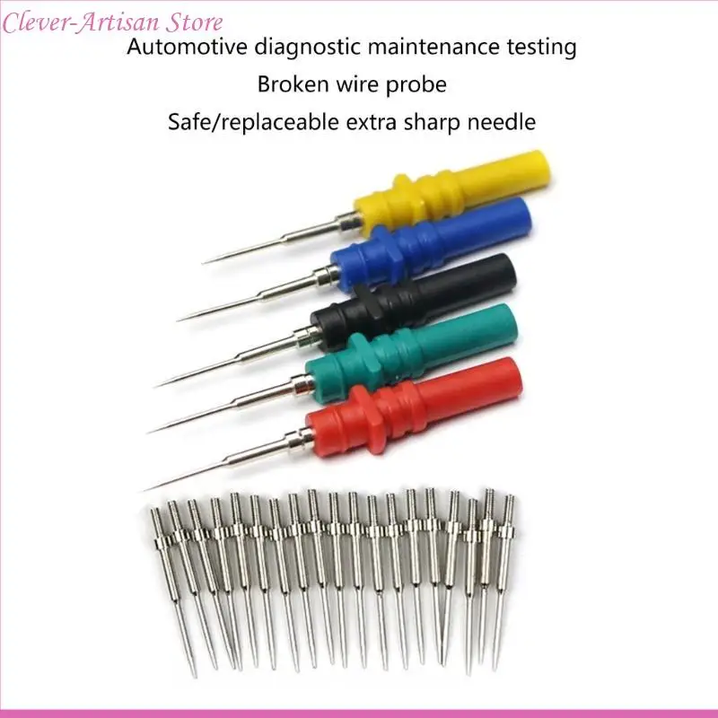 E06B 2/10pcs Kits test sonde arrière, broches sonde arrière pour véhicule automobile circuit diagnostic électrique