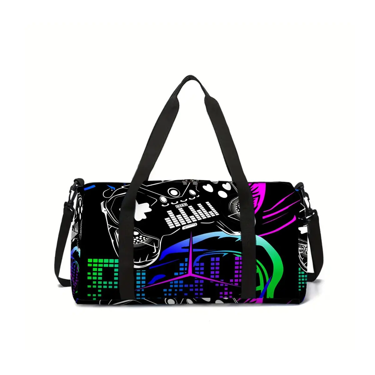 

Gamepad Cyberpunk Print 2D Flat Cartoon School Travel Bag Large Capacity Luggage Bag Best Gift for Boys Girls Fashion Style