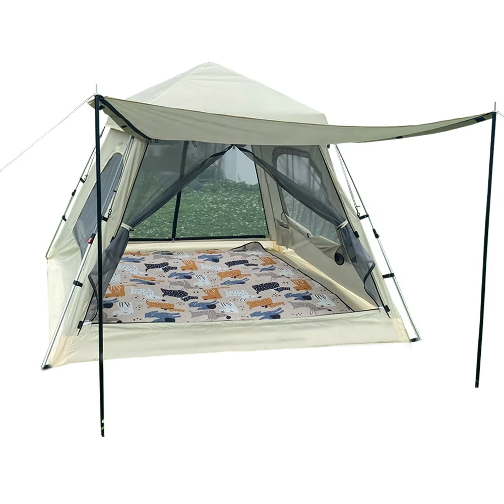 Waterproof 3-4 Person Automatic Quick Open Pop-up Cabin Camping Tent Easy Auto Quick Opening Tent