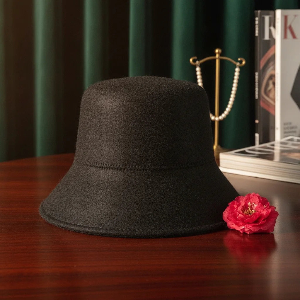 New Felt Felt Sauna Cap Quickly Drying Head Protection Sauna Hat Good Water Absorption Sweat Absorbing Fisherman Hat Bath Spa