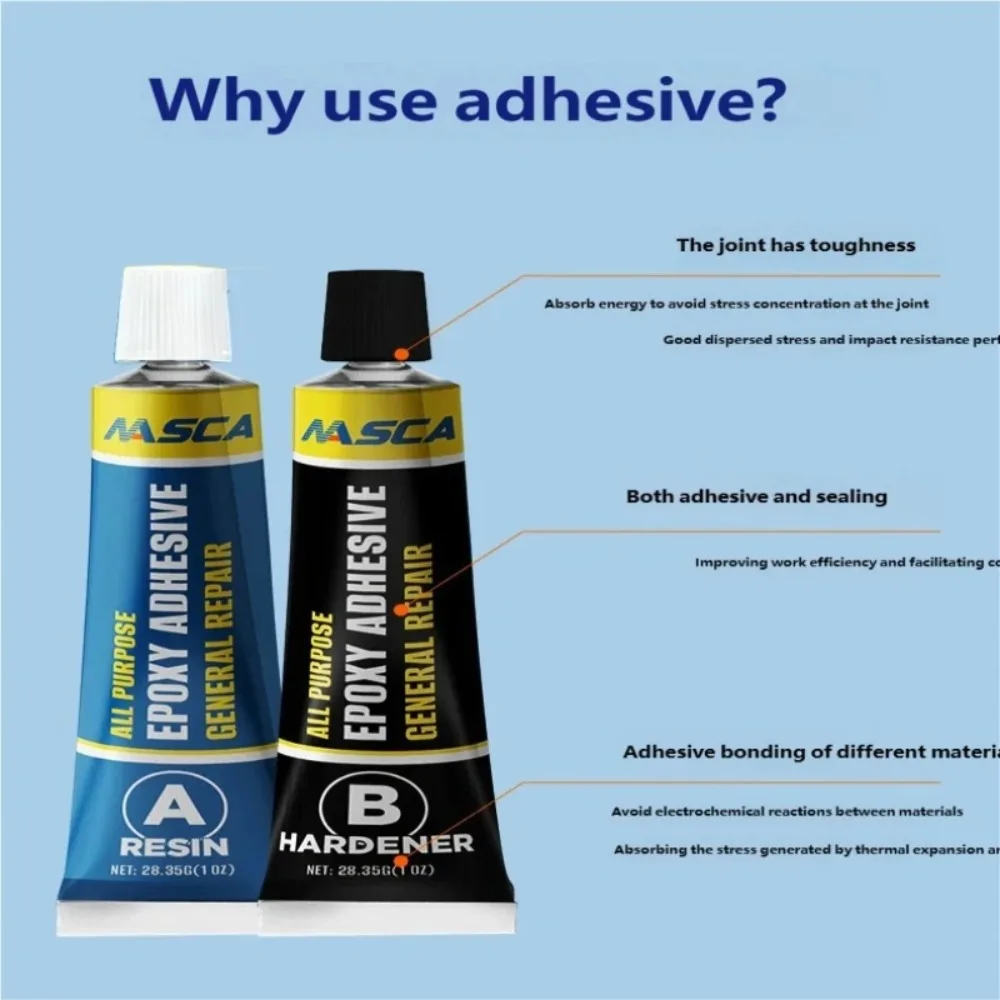 Fast Cure High Strength Glue 5 6 Minutes Epoxy AB Resin Adhesive Used For Metal Ceramic Plastic Glass