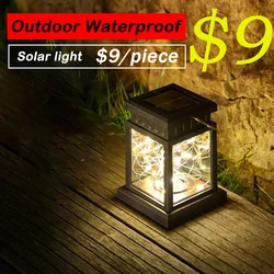 Waterproof solar light lawn lamp decorative lamp portable hanging decorative garden outdoor courtyard landscape led night light