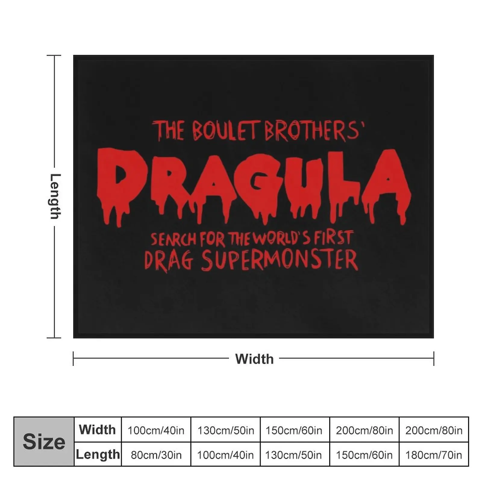 Boulet Brothers' Dragula Throw Blanket Moving Fashion Sofas Blankets For Sofas Blankets