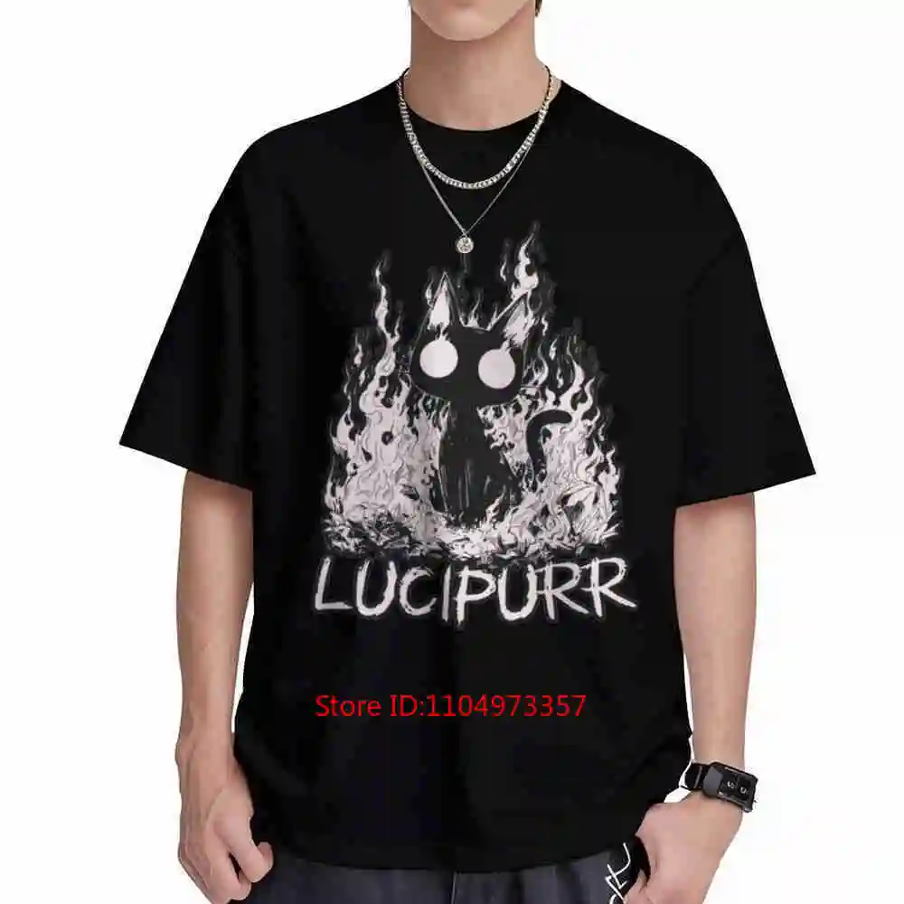 Lucipurr Cat Vibrant Short Sleeve Tee 100% Cotton T-Shirt