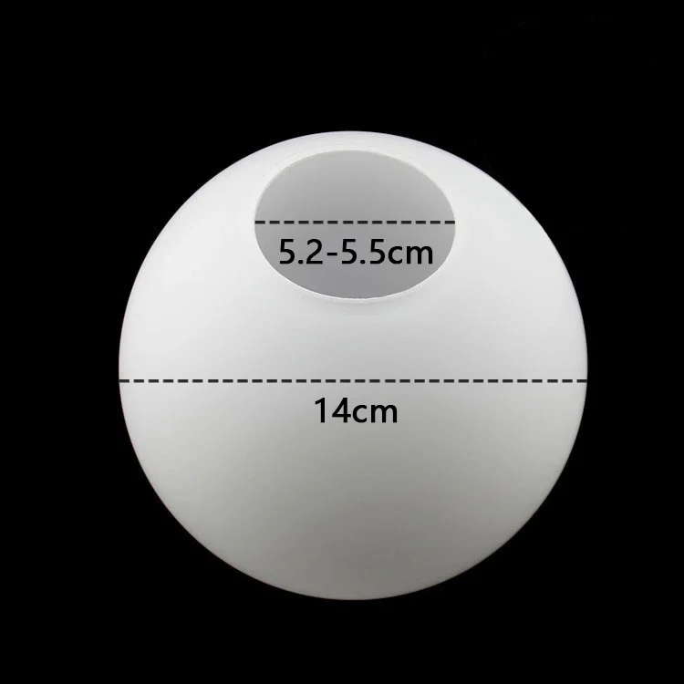 Wit glazen lampenkap, melkachtige bol lampenkappen passende lamp, D10cm D12cm D15cm D20cm D25cm ronde lichtafdekking, Pantalla Lampara