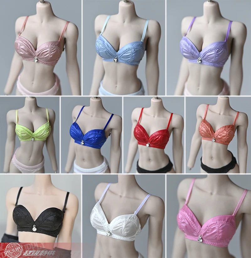 1/6 Scale Female Bra with Removable Shoulder Strap Clothes Accessories Fit 12'' PH TBL Mid/Big Bust Action Figure Body Model