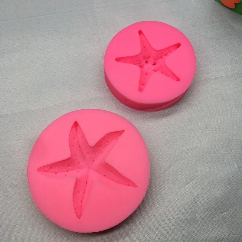 DIY Sea Conch Starfish Shell Fondant Cake Candy Silicone Molds Creative Chocolate Mold Cake Decoration Tools