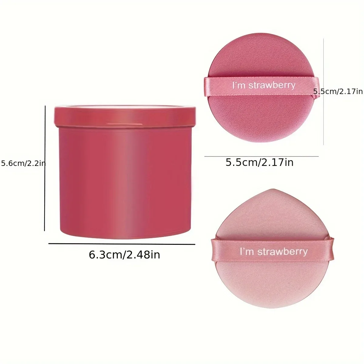 مجموعة من 7 قطع من وسائد الهواء مع حقيبة تخزين - أدوات توزيع إسفنجية احترافية رطبة وجافة وقابلة لإعادة الاستخدام للسائل والكريمي والأساس