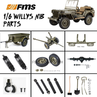 FMS 1: 6 SCALE WILLYS MB World War II Classic Simulation Climbing Off road Vehicle Shell Finished Tire Shock Absorber Accessorie