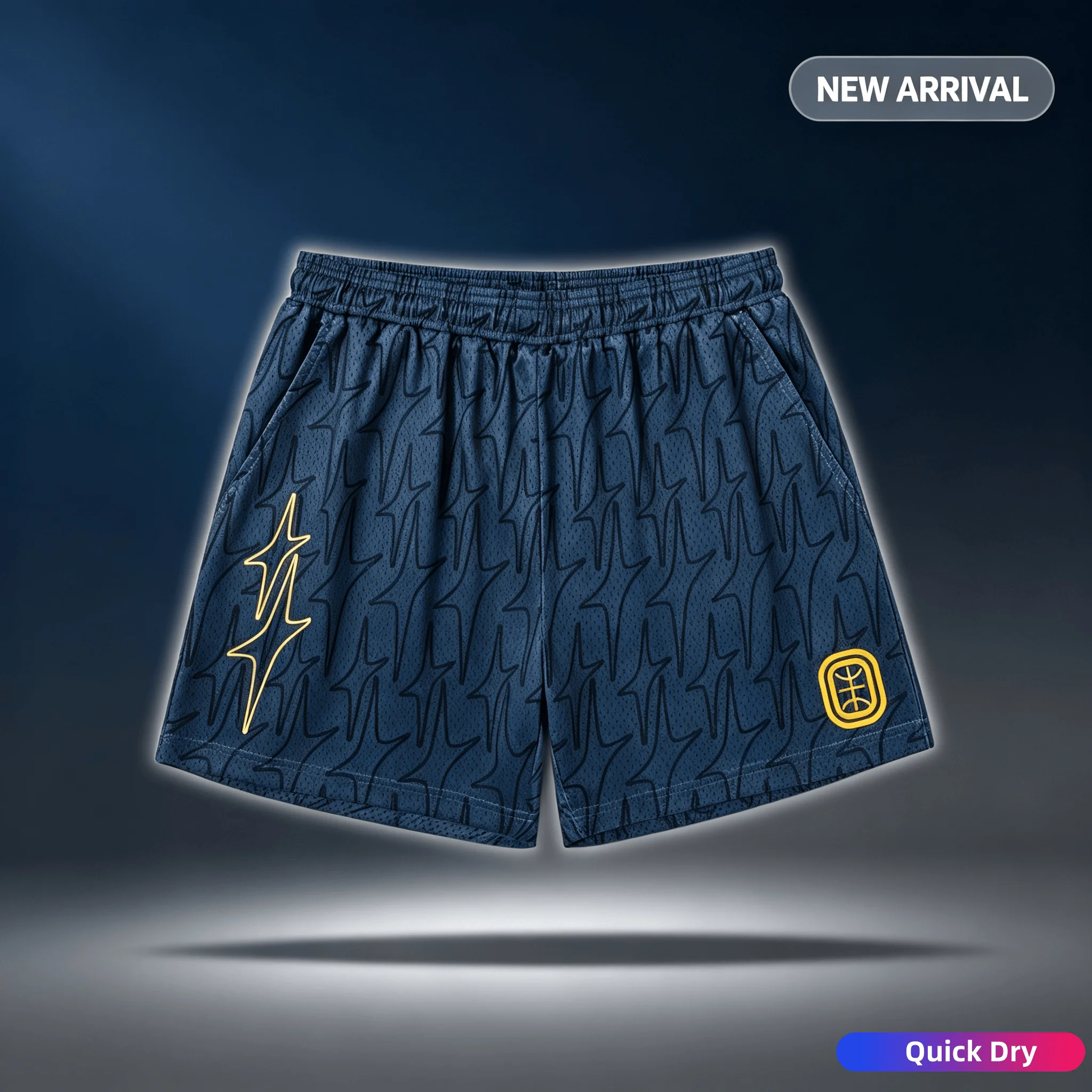2026 Neue Lightning Running Basketball Trend Bedruckte Schnelltrocknende Freizeit-Sportshorts Herren-Strandhosen Familien-Kinder-T-Shirts Oberteile – Detail 2